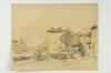 1957 - Paesaggio con case a Barga